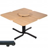 4 Person, Individually Adjustable Table